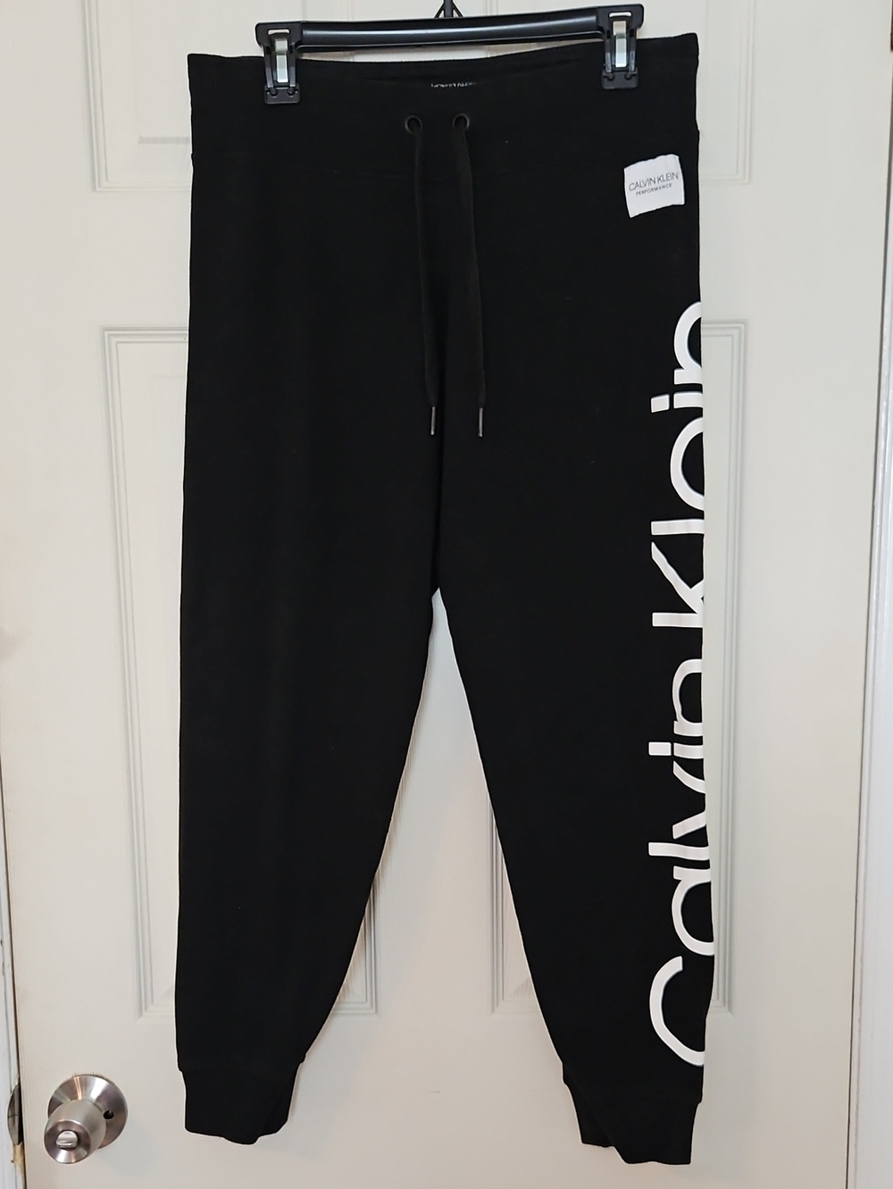 Calvin Klein Black Logo Side-Panel Joggers